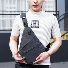 New Casual Male Chest Bag Canvas light Anti-theft Message Bag Multifunctional Male Crossbody Bags invisible Fashion Shoulder BaG 2024 - buy cheap