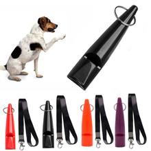 Профессиональные свистки для собак ультразвуком высоких частот собаки свисток обучение с вытяжным шнуром, легко носить с собой для Аксессуары для щенков 2024 - купить недорого