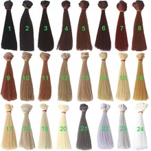 30 unids/lote de pelo de peluca artesanal BJD, pelo de fibra sintética resistente al calor para muñecas 2024 - compra barato