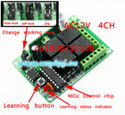 433 MHZ 315 MHz DC12V 4CH Código de Aprendizagem RF Sem Fio Controladores de Interruptor de Controle Remoto para Aparelhos - compare preços
