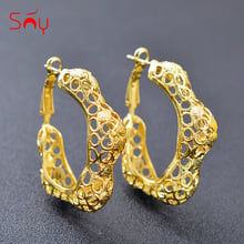 Sunny Jewelry Big Hoop Earrings For Women High Quality Jewelry Dubai Fashion Earrings For Party Wedding Trendy Jewelry Findings 2024 - buy cheap