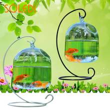 Креативные подвесные прозрачные вазы, рыбные чаши, аквариумы ручной работы, декоративная чаша 2024 - купить недорого