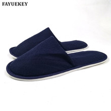 FAYUEKEY 2020 New Wholesale 5 pairs\lot Hotel Portable Thick Disposable Hospitality Slippers Home Guest Slippers Free Shipping 2024 - buy cheap