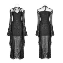 Punk Rave Gothic Daily Wear Gorgeous Casual Black Fashion Hollow Out Sexy Lace Women Dress WQ382 2024 - buy cheap