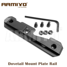 Armiyo-placa de montaje de cola de milano lateral AK 74U, receptor de fresado de acero con tres pernos, accesorios de caza 2024 - compra barato