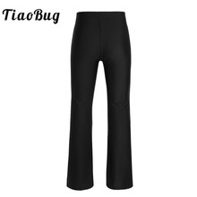 TiaoBug Kids Teens Black Basic Classic Stretchy Loose Gym Sports Pants Dance Wear Girls Child Dance Practice Jazz Dance Costume 2024 - buy cheap