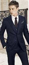 New Fashion Wedding Man Groom Tuxedos Groomsmen Best Man Suit Formal Party Suit C162 2024 - buy cheap