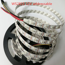 Faixa de led ws2815 (ws2813 atualizado), fita de led rgb 5050, abordáveis individualmente, 30/60/144 leds/m, pcb branco/preto, ip30, ip65, ip67 2024 - compre barato