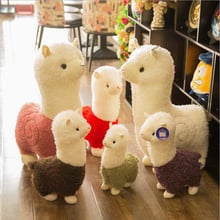 New 28cm 38cm 55cm Cute Alpaca Plush Toys Kids Cushion Soft Car Sofa Calm Horse Stuffed Dolls Birthday Christmas Gifts 2024 - buy cheap