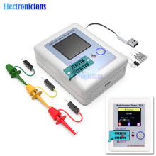 Многофункциональный тестер транзисторов, 1,8 дюйма, с цветным дисплеем, для диодов, триодов, конденсаторов, резисторов NPN PNP 2024 - купить недорого