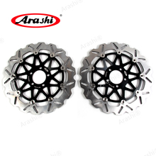 ARASHI Front Brake Disc For KAWASAKI NINJA ZX9R 900 1994-1997 2002-2003 CNC Brake Disks Rotors ZX-9R 1995 1996 ZX 12R 1200 00-03 2024 - buy cheap