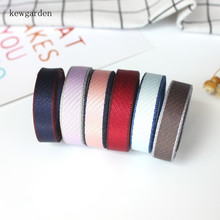 Kewgarden 10mm 3/8" Colorful Edge Twill Satin Ribbons Handmade Tape DIY Bowknot Cotton Ribbon Garment Accessories Riband 10Y/Lot 2024 - buy cheap