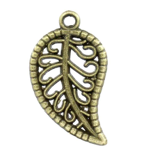 Doreen Box Lovely Charm Pendants Leaf Antique Bronze Hollow 19x11mm,100PCs (K02462) 2024 - buy cheap