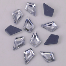 Pedras de cristal planas com parte traseira de strass/livre de chumbo, 4x6mm, 6x8mm, 8.3x12.9mm, pedras de cristal 2024 - compre barato