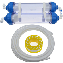 Carcasa de filtro de agua de 2 etapas DIY T33, botella de filtro de carcasa de 1/4 ", accesorios de tubo grueso con tubería de ósmosis inversa, filtro de acuario 2024 - compra barato