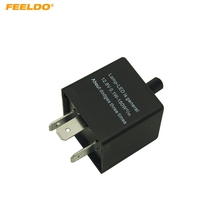 Feeldo pisca-pisca de frequência ajustável para carro, 1 peça, cf13 k, para motocicleta, carro, luzes led, relé #5357 2024 - compre barato