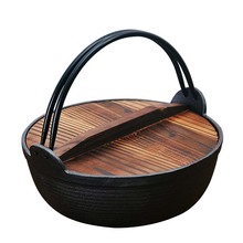 Cast iron cooker household Japanese non-stick kitchen pot thicker multi-purpose use 2024 - buy cheap