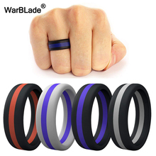 WBL Силиконовое кольцо для мужчин и женщин обручальные кольца красочные трехслойные гипоаллергенные для кроссфита гибкие 2024 - купить недорого