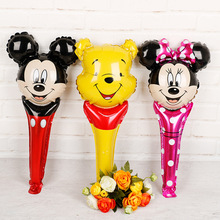 Надувные игрушки Disney, Мультяшные ручные шары Микки и Минни, для дня рождения, свадьбы, вечеринки, Детские Классические игрушки 2024 - купить недорого