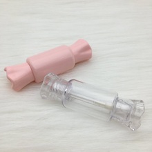 13 ML Empty Lipgloss Tube Pink Clear Refillable Cosmetic Container Candy Shaped Portable Lipglaze Lip Gloss Container with Brush 2024 - buy cheap