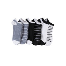 Носки мужские, черные, белые, короткие, 5 пар/лот 2024 - купить недорого