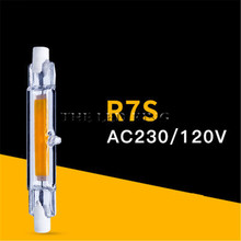 Lâmpadas led cob de 78mm 20w r7s, lâmpada de halogênio com 118mm e 50w de diâmetro e 13mm e 25mm
