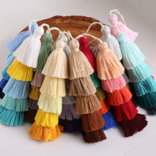 15cm Long Silk Tassels Five Colors Poly Cotton Trim Key Tassels for Silk Tassels DIY Embellishment Curtain Accessories Parts 2024 - buy cheap