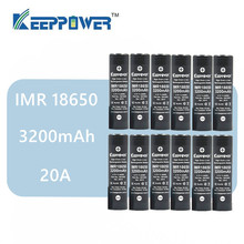 Original 12 pcs KeepPower IMR 18650 battery 3200mAh 3.7V maximum 20A discharge power cell drop shipping 2024 - buy cheap