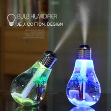 Colorful Light bulb Humidifier Air Ultrasonic USB 400ML Essential Oil Diffuser Atomizer Freshener Mist Maker For Home Office 2024 - buy cheap