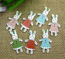 50Pcs Mixed Wood Rabbit Dot Sewing Buttons For Kids Clothes Scrapbooking Decorative Botones Handicraft DIY Accessories10 2024 - buy cheap