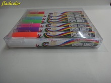 Flashcolor-rotulador de tiza líquida fluorescente para escritura Led, marcador de 3mm, 8 unidades/juego 2024 - compra barato