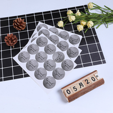 120pcs/Lot Gray Thank You Seal Sticker Round Kraft Paper Cake Packaging  Adhesive christmas Gift Stationery Sticker 2024 - buy cheap