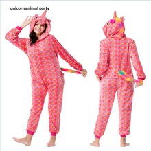 Kigurumi-Disfraz de unicornio para adultos, mono de dormir de animales, disfraz de Onesies y monstruo, para halloween 2024 - compra barato
