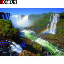 HOMFUN Full Square/Round Drill 5D DIY Diamond Painting "natural scenery" 3D Embroidery Cross Stitch 5D Home Decor gift A17195 2024 - buy cheap