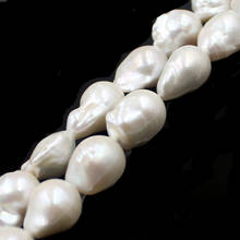Free Shipping 12-18mm High Grade Baroque Reborn White  Pearls Jewelry DIY Natural Freshwater White  Pearl Beads Strand 15" 2024 - buy cheap