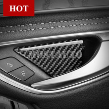 For Benz GLC X205 X253 Carbon Fiber Car Door Handle Bowl Trim Cover 2015-2021 4pcs Car Accessories Interior Car Decor Car Trim 2024 - buy cheap