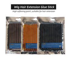 1 Pack 12pcs Hot Melt Hair Extension Keratin 120 Degree Adesive Glue Sticks Black Amber Brown Hair Extension 7mm Glue Sticks 2024 - buy cheap