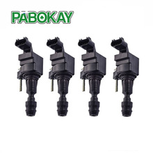 NEW Set of 4 Ignition Coils for Buick Chevy GMC Saab Saturn L4 V6 C1552 UF491 IC571 12578224 12629646 UF-491 2024 - buy cheap