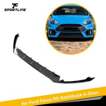 Carbon Fiber Front Bumper Lip Apron Spoiler Splitters for Ford Focus RS Hatchback 4-Door 2016 2017 2018 2024 - buy cheap