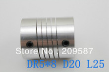 Dr conector de eixo de acoplamento flexível cnc, 5mm x 8mm, conector codificador d20 l25 2024 - compre barato
