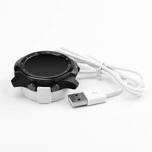 Ticwatch carregador magnético de relógio, carregador fixo com interface usb portátil preto/branco para ticwatch pro 2024 - compre barato