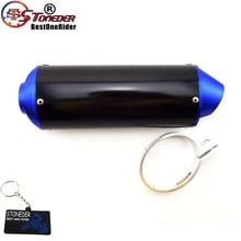 STONEDER 38mm Blue Exhaust Muffler For 50cc 110cc 125cc 150cc 160cc Atomik TTR SSR XR CRF KLX Thumpstar Motorcycle Pit Dirt Bike 2024 - buy cheap