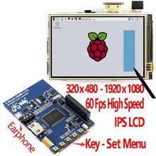 Raspberry Pi 3.5 inch HDMI LCD touchscreen 3.5inch display 60 fps 1920*1080 IPS touch screen 2024 - buy cheap