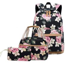 New School Backpack For Teenage Girl Mochila Feminina Women Backpacks Canvas Waterproof Casual Laptop Bagpack Female Sac A Do 2024 - buy cheap