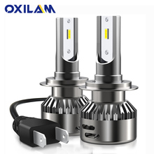 Oxilam h7 led canbus lâmpada do farol csp chip 48 w 16000lm 6000 k branco mini luzes carro auto lâmpada de cabeça para bmw mercedes 12 v 2024 - compre barato