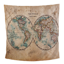 Mxdfafa World map Printed Tapestry Wall Hanging for Bedroom Living Room 3D Printing Farmhouse Decor 2024 - buy cheap