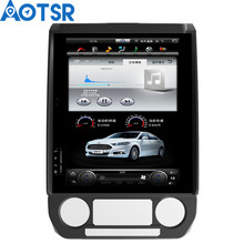 Aotsr Android 7.1 Tesla style Car No DVD Player GPS Navigation For Ford F150 2009-2014 multimedia player radio recorder  unit 2024 - buy cheap