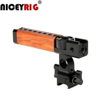 NICEYRIG 2pc Camera Wooden Handle  Grip Camera Handle Wood Top Handle Grip Cheese NATO 15mm Rod Clamp Cold Shoe 1/4" 3/8" Screw 2024 - buy cheap