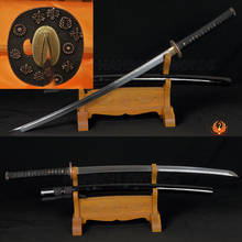 Full Tang Samurai Japan Sword Hand Forged Custom Iaido Katana 1060 High Carbon Steel Quenching Oil Blade Alloy Flower Tsuba 41" 2024 - buy cheap