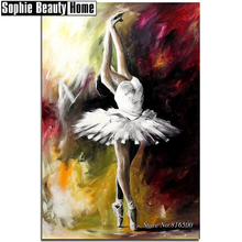 Diy 5D Diamond Painting Cross Stitch Portrait Dancer Ballet Diamond Embroidery Pattern Full Drill Mosaic Home Decor Art 187152 2024 - buy cheap